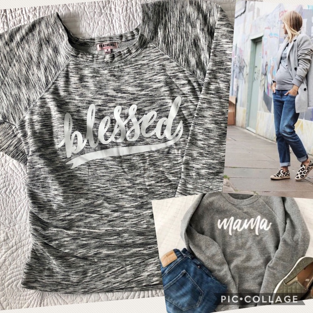 “Blessed” Maternity Sweatshirt M